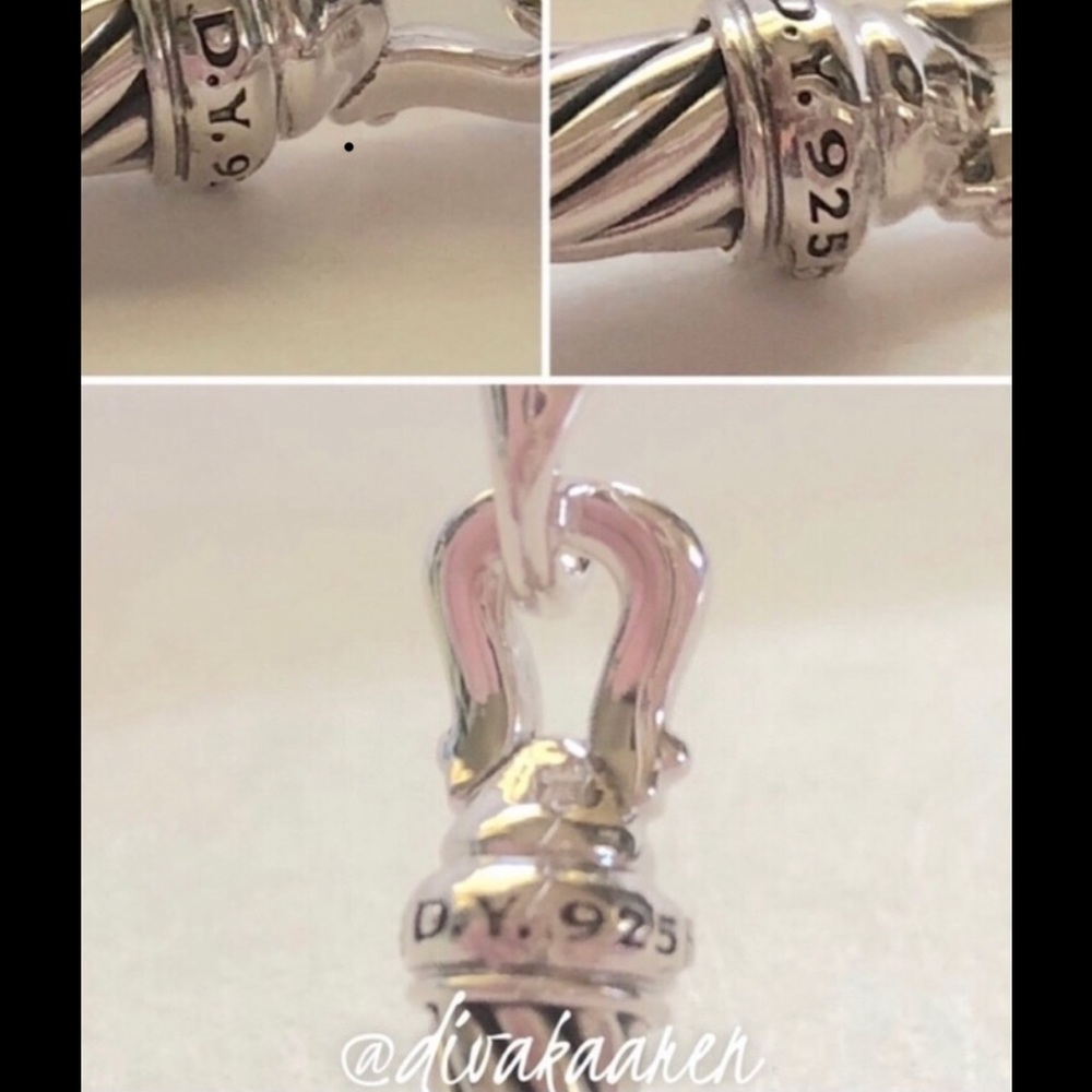 David Yurman Diamond Buckle Bracelet, 5mm - Picture 6 of 7